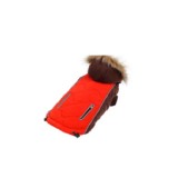 Hainuta pentru caini, Deluxe Rainy, rosu/maro, 45 cm