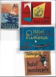 Lot 4 Etichete Hotel Italia Interbelice Color