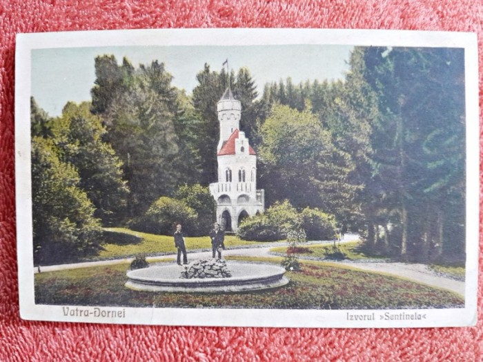 Carte postala, Vatra Dornei Izvorul Sentinela, perioada interbelica