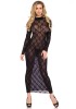 Rochita Maxi Din Dantela, Negru, Marime Universala, Leg Avenue