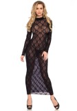 Rochita Maxi Din Dantela, Negru, Marime Universala, Leg Avenue