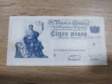 ARGENTINA 5 PESOS 1947 XF++