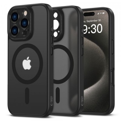 Husa MagSafe pentru Apple iPhone 16 Pro Max, Tech-Protect, Magcam, Neagra foto