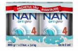 Pachet Nan 4 Optipro +2 ani, 2 x 800g, Nestle