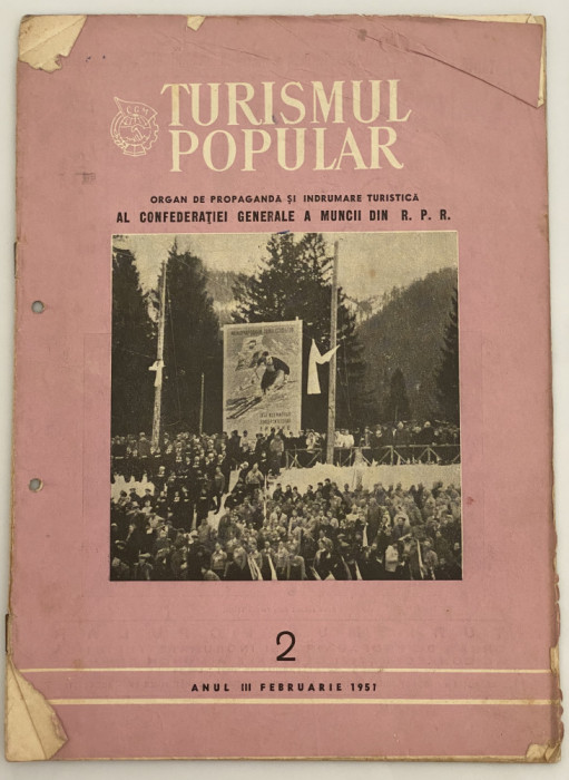 Revista Turismul Popular - continuare la revista Romania buletinul ONT 1951