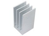 Radiator extrudat cu aripioare naturale 37,5mm x 35mm brut