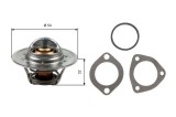 Termostat lichid racire Ford Escort IV; Ford Usa Aerostar, Windstar; Mazda 121 III; Opel Manta B, Manta B Cc; Volvo 440, 460, 480 Motor 1.0, OE