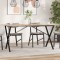 vidaXL Picioare masă de sufragerie X-Frame 120x60x73 cm Oţel 357910
