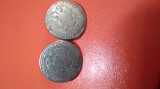 LOT 2 NASTURI METALICI HAINE MILITARE -REPRODUCE MONEZILE DE 1/4 FLORINI