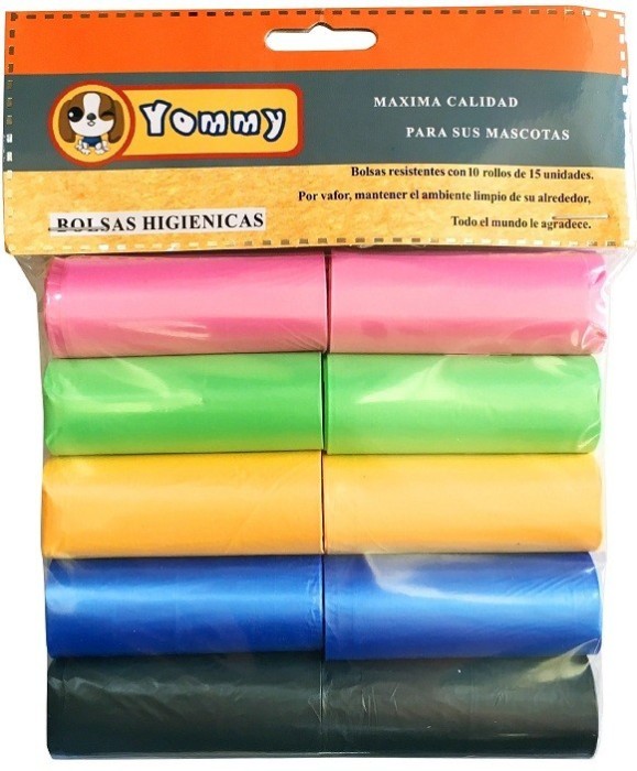Saci igenici color Yommy 10 role/15 buc