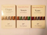 Saint-John Perse - Eloges (suivi de... Anabase...) + Amers + Vents (3 vol.)