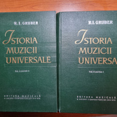 istoria muzicii universale - volumul 2 - partea 1 si 2 - din anul 1963