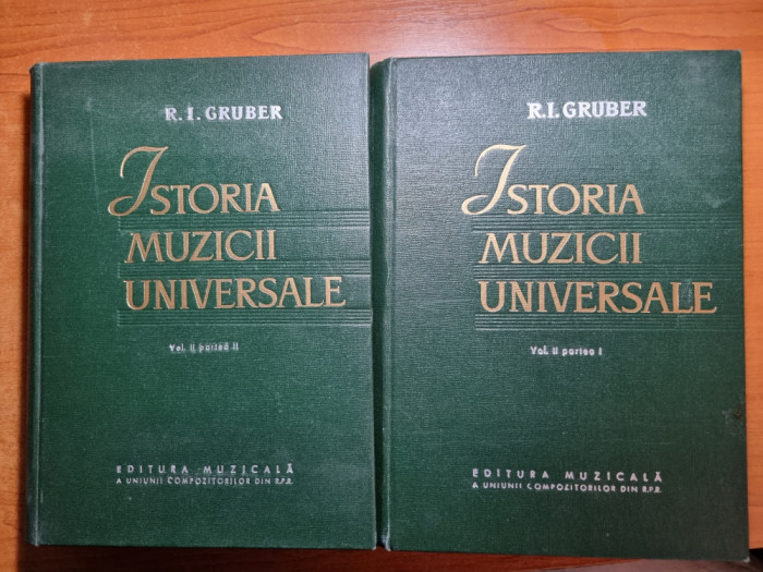 istoria muzicii universale - volumul 2 - partea 1 si 2 - din anul 1963