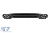 Difuzor tip ABT cu capete cromate potrivit pentru bara spate standard a Audi A4 sedan, break 2012-2015 -oo--oo- Performance AutoTuning