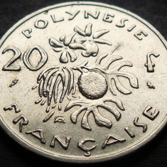 Moneda exotica 20 FRANCI - POLYNESIE / POLINEZIA FRANCEZA, anul 1973 *cod 860