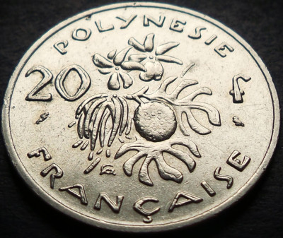 Moneda exotica 20 FRANCI - POLYNESIE / POLINEZIA FRANCEZA, anul 1973 *cod 860 foto