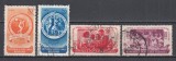 ROMANIA 1953 LP 346 AL IV-LEA FESTIVAL AL TINERETULUI SI STUDENTILOR SERIE STAMPILATA