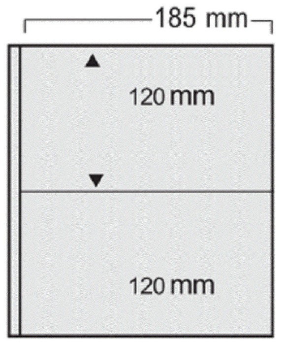 5 folii transparente, Variant, cu 2 buzunare de 120 x 185 mm