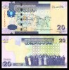 LIBIA █ bancnota █ 20 Dinars █ 2009 █ P-74 █ UNC █ necirculata