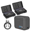 Set 2 acumulatori 2850mAh + incarcator dublu camere actiune Insta360 X5