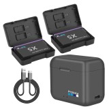 Set 2 acumulatori 2850mAh + incarcator dublu camere actiune Insta360 X5