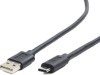 CABLU alimentare si date GEMBIRD, pt. smartphone, USB 2.0 (T) la USB 2.0 Type-C (T), 1.8m, negru, &quot;CCP-USB2-AMCM-6&quot; (timbru verde 0.08 lei)