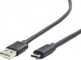 CABLU alimentare si date GEMBIRD, pt. smartphone, USB 2.0 (T) la USB 2.0 Type-C (T), 1.8m, negru, &amp;quot;CCP-USB2-AMCM-6&amp;quot; (timbru verde 0.08 lei)