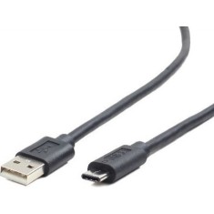 CABLU alimentare si date GEMBIRD, pt. smartphone, USB 2.0 (T) la USB 2.0 Type-C (T), 1.8m, negru, &quot;CCP-USB2-AMCM-6&quot; (timbru verde 0.08 lei)