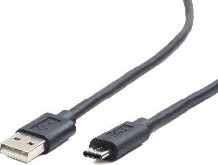 CABLU alimentare si date GEMBIRD, pt. smartphone, USB 2.0 (T) la USB 2.0 Type-C (T), 1.8m, negru, &quot;CCP-USB2-AMCM-6&quot; (timbru verde 0.08 lei)