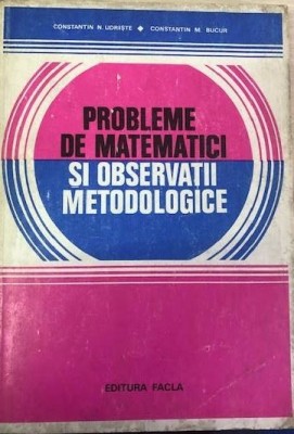 Probleme de matematici si observatii metodologice foto