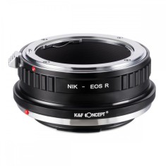 Adaptor montura K&amp;F Concept Nikon-EOS R de la Nikon AI la Canon EOS R