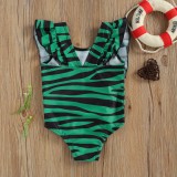 Cumpara ieftin Costum de baie Leopard/Peste Drool (Culoare: Verde, Marime: 100)