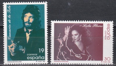 Spania 1996 - Personalități, MNH foto