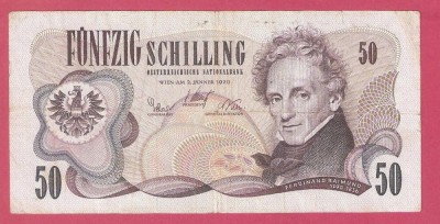AUSTRIA 50 SHILLING / 1970. foto