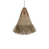 Cumpara ieftin Lustra din paie Vajem Boho Pako World Natural 50x50x70 cm