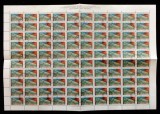 Bulgaria 1992 Insects, full sheet of 100, Mi.4017, used V.003
