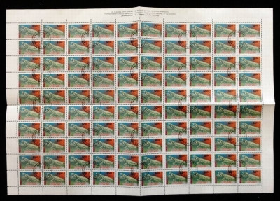 Bulgaria 1992 Insects, full sheet of 100, Mi.4017, used V.003 foto