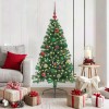 VidaXL Pom de Crăciun artificial pre-iluminat Verde 150 cm PVC 3397006