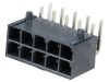 Conector MOLEX Mega-Fit 10 pini 5.7mm Cablu-Placa 2x5 Unghi 90 Grade THT 600V 23A
