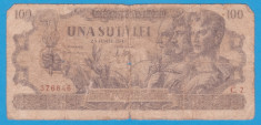 (5) BANCNOTA ROMANIA - 100 LEI 1947 (25 IUNIE 1947) foto