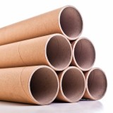 Tub din carton fara capace pentru protectie la transport folii si printuri, lungime 130 cm, diametru &Atilde;76mm, grosime perete 4mm