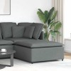 VidaXL Modul taburet modular pentru canapea, gri &icirc;nchis, 100x100x48 cm 4104478