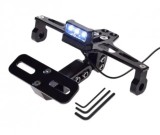 Cumpara ieftin Suport Numar Inmatriculare Moto Universal Negru Motorevolution - Prindere Placute Auto/Moto