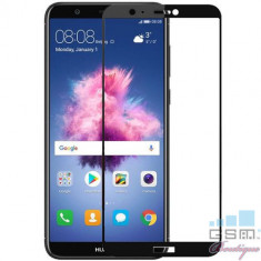 Folie Sticla Huawei P Smart Protectie Display Acoperire Completa Neagra foto