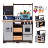 Cumpara ieftin Homelux Bucatarie din lemn pentru copii cu gradina de legume si accesorii Mobalis Homvera