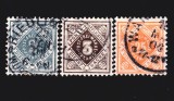 Cumpara ieftin ✅ ( S34 ) Germania veche - Wurttemberg 1896 " Cifra in romb " ,serie Michel 104/106 cota 16 &euro; , stampilat