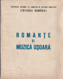 ROMANTE SI MUZICA USOARA ( PARTITURI CANTAREA ROMANIEI 1977 )