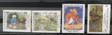 PC290 - Polinezia Franceza 1995 Arta/ Artisti in Polinezia, serie MNH, 4v, Nestampilat