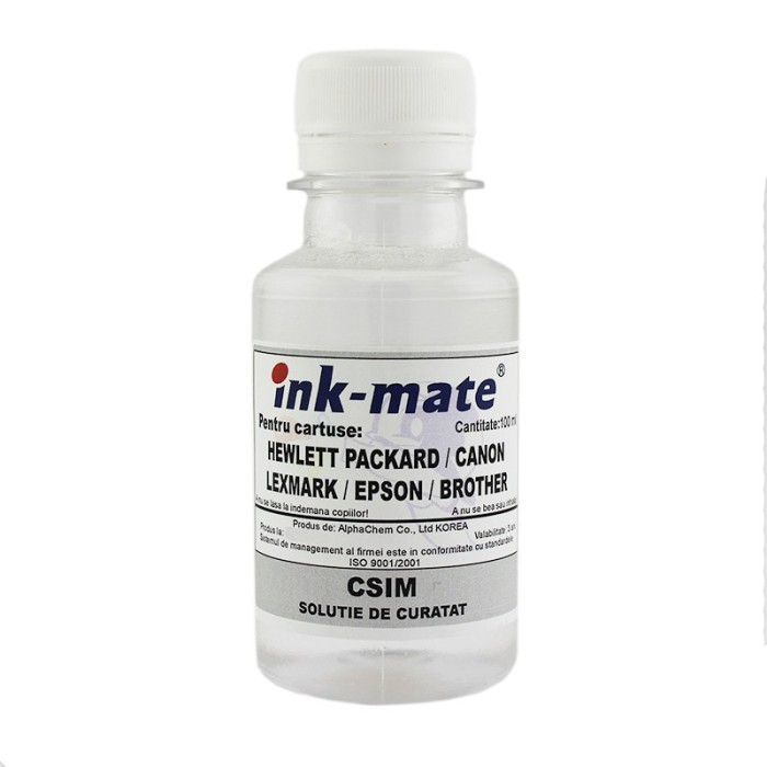 Solutie pentru curatat imprimanta capetele de printare infundate sau cartusele - 100 ml