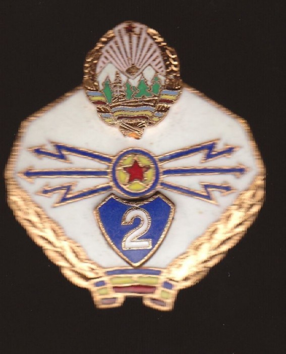 Insigna Militara - TRANSMISIUNI - armata romana RSR, clasa a 2a Insigna Militara - TRANSMISIUNI - armata romana RSR, clasa a 2a
